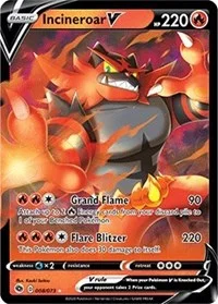 Incineroar V | 08/73 | Holofoil | Champion's Path