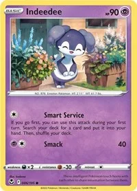 Indeedee | 086/195 | Reverse Holofoil | SWSH12: Silver Tempest