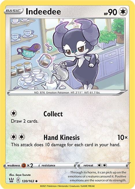 Indeedee 120/163 Normal SWSH05: Battle Styles