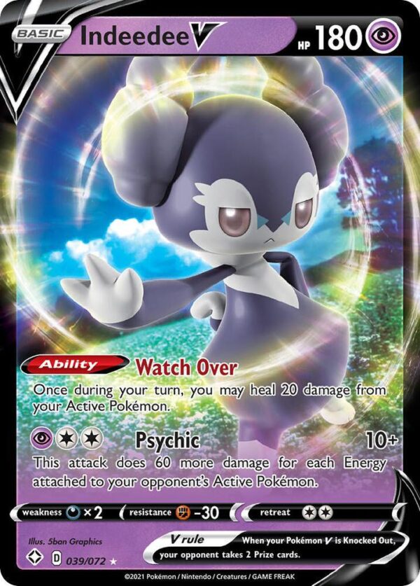 Indeedee V 039/072 Holofoil Shining Fates