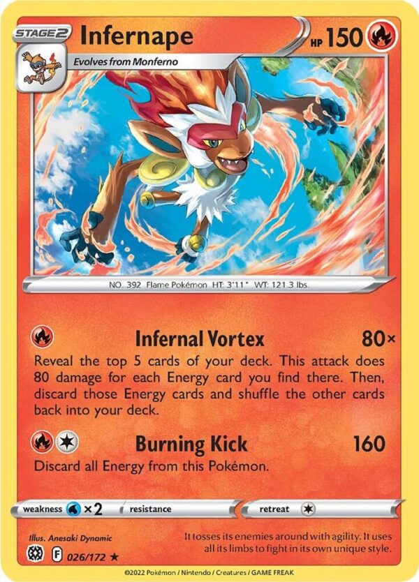 Infernape 026/172 Normal Deck Exclusives
