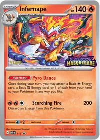 Infernape | 116 (Prerelease) [Staff] | Holofoil | SV: Scarlet & Violet Promo Cards