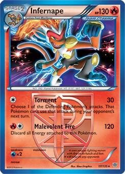 Infernape 17/135 (BW Plasma Storm) 017/135 Normal Deck Exclusives Infernape 17/135 (BW Plasma Storm) 017/135 Normal Deck Exclusives