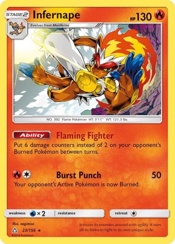 Infernape 23/156 Holofoil SM – Ultra Prism Infernape 23/156 Holofoil SM – Ultra Prism