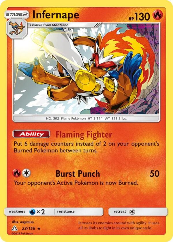 Infernape 23/156 Reverse Holofoil SM – Ultra Prism