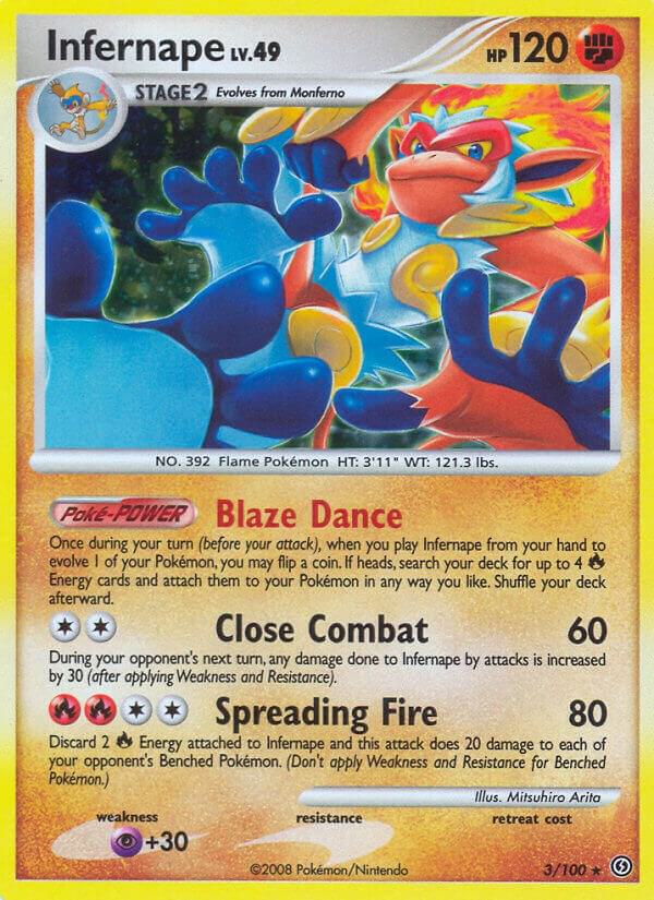 Infernape 3/100 Reverse Holofoil Stormfront