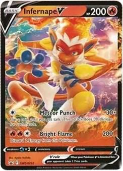 Infernape V SWSH252 Holofoil SWSH: Sword & Shield Promo Cards