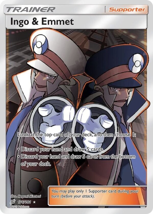 Ingo & Emmet (Full Art) 176/181 Holofoil SM – Team Up