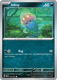 Inkay | 137/197 | Reverse Holofoil | SV03: Obsidian Flames