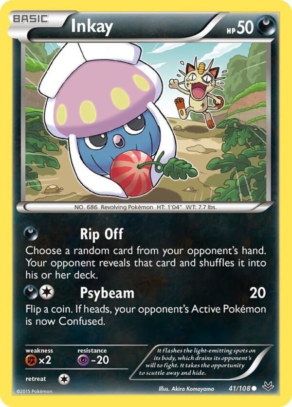 Inkay 41/108 Normal XY – Roaring Skies Inkay 41/108 Normal XY – Roaring Skies