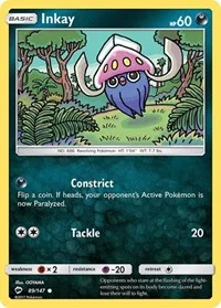 Inkay | 89/147 | Reverse Holofoil | SM - Burning Shadows