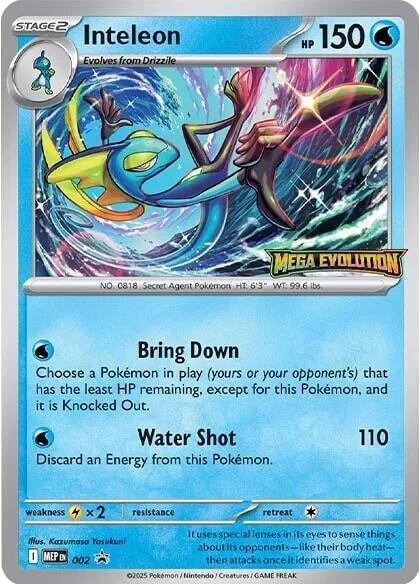 Inteleon 002 Normal ME: Mega Evolution Promo Inteleon 002 Normal ME: Mega Evolution Promo