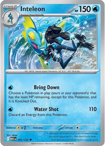 Inteleon 041/132 Reverse Holofoil ME01: Mega Evolution Inteleon 041/132 Reverse Holofoil ME01: Mega Evolution