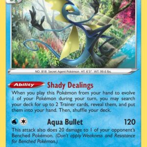 Inteleon (058) 058/202 Holofoil SWSH01: Sword & Shield Base Set Inteleon (058) 058/202 Holofoil SWSH01: Sword & Shield Base Set