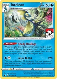 Inteleon | 058/202 (Pokemon League) | Reverse Holofoil | League & Championship Cards