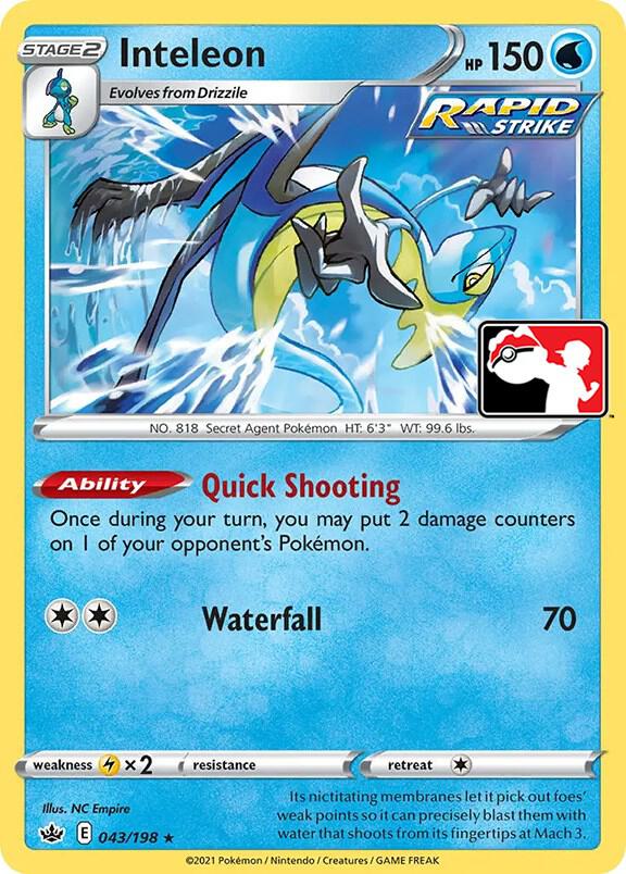 Inteleon (43) 043/198 Holofoil Prize Pack Series Cards