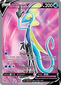 Inteleon V (Full Art) | 180/192 | Holofoil | SWSH02: Rebel Clash