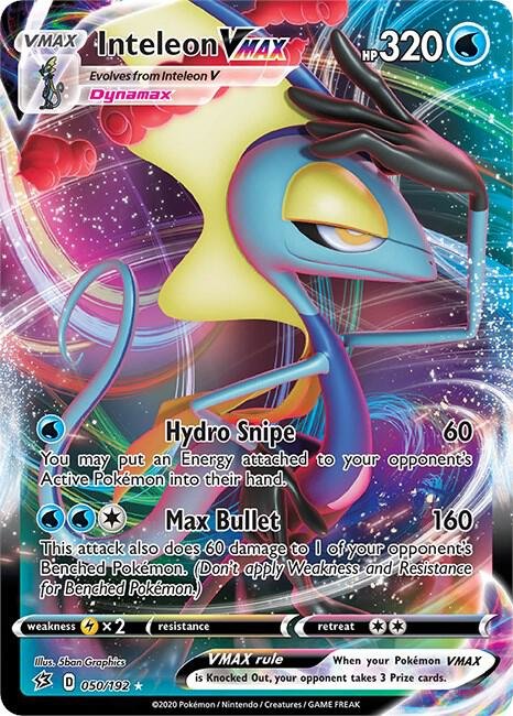 Inteleon VMAX 050/192 Holofoil SWSH02: Rebel Clash Inteleon VMAX 050/192 Holofoil SWSH02: Rebel Clash