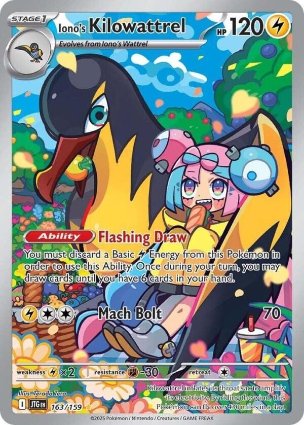 Iono’s Kilowattrel 163/159 Holofoil SV09: Journey Together