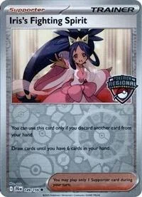 Iris's Fighting Spirit (Regional Championships) | 149/159 | Reverse Holofoil | League & Championship Cards Iris's Fighting Spirit (Regional Championships) | 149/159 | Reverse Holofoil | League & Championship Cards
