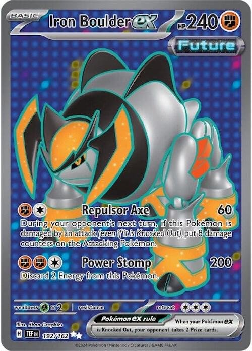Iron Boulder ex 192/162 Holofoil SV05: Temporal Forces