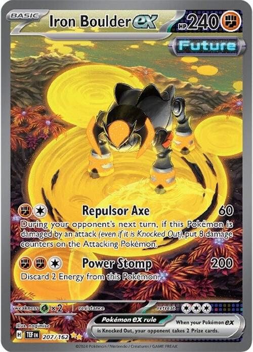 Iron Boulder ex 207/162 Holofoil SV05: Temporal Forces Iron Boulder ex 207/162 Holofoil SV05: Temporal Forces