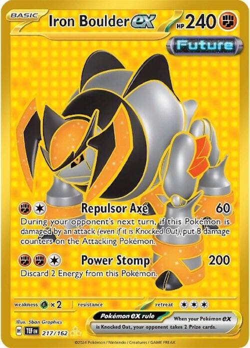 Iron Boulder ex 217/162 Holofoil SV05: Temporal Forces Iron Boulder ex 217/162 Holofoil SV05: Temporal Forces