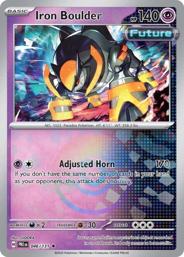 Iron Boulder (Poke Ball Pattern) 046/131 Holofoil SV: Prismatic Evolutions