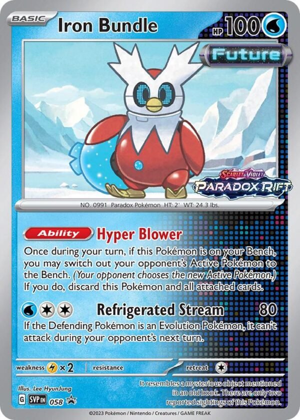 Iron Bundle 058 (Prerelease) Holofoil SV: Scarlet & Violet Promo Cards Iron Bundle 058 (Prerelease) Holofoil SV: Scarlet & Violet Promo Cards