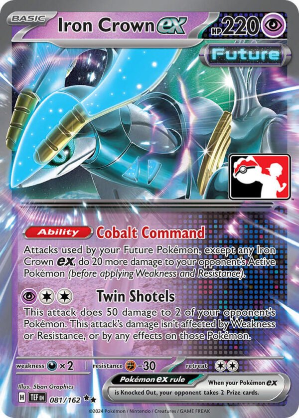 Iron Crown ex 081/162 Holofoil Prize Pack Series Cards Iron Crown ex 081/162 Holofoil Prize Pack Series Cards