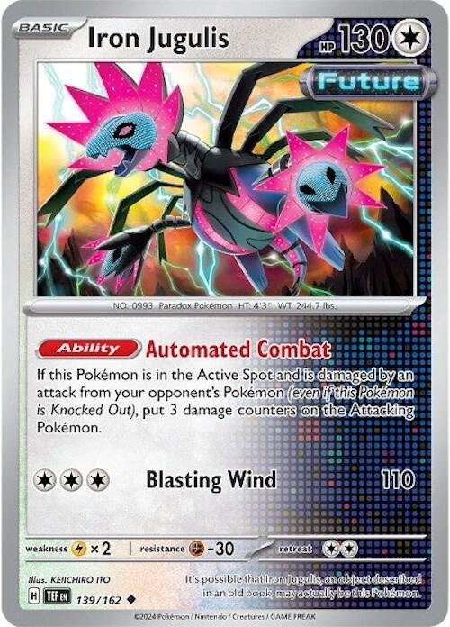 Iron Jugulis 139/162 Reverse Holofoil SV05: Temporal Forces