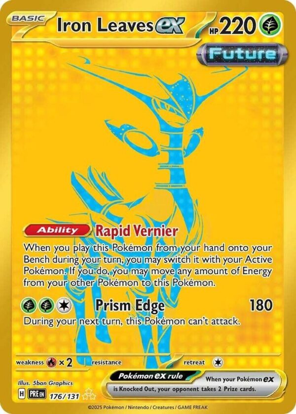 Iron Leaves ex 176/131 Holofoil SV: Prismatic Evolutions Iron Leaves ex 176/131 Holofoil SV: Prismatic Evolutions