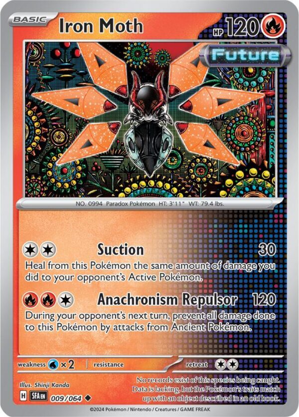 Iron Moth 009/064 Reverse Holofoil SV: Shrouded Fable