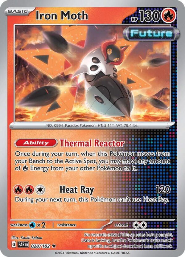 Iron Moth 028/182 Reverse Holofoil SV04: Paradox Rift