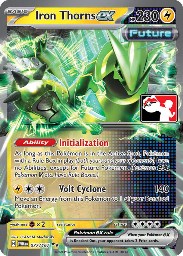 Iron Thorns ex 077/167 Holofoil Prize Pack Series Cards