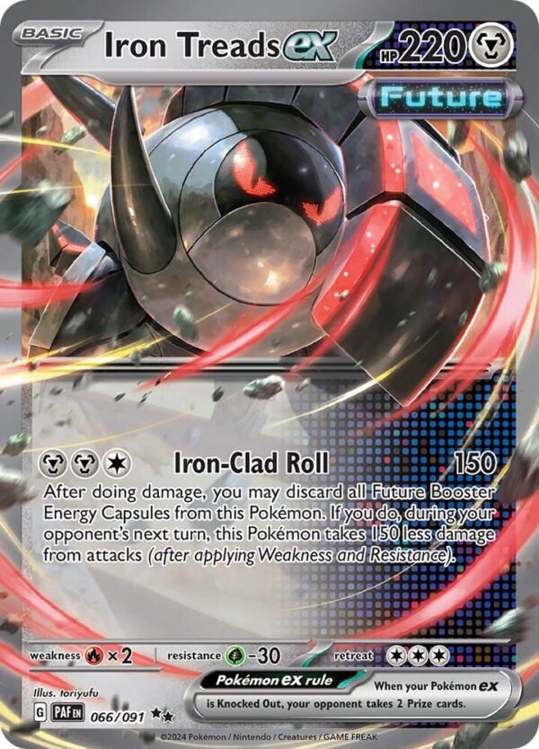 Iron Treads ex 066/091 Holofoil SV: Paldean Fates