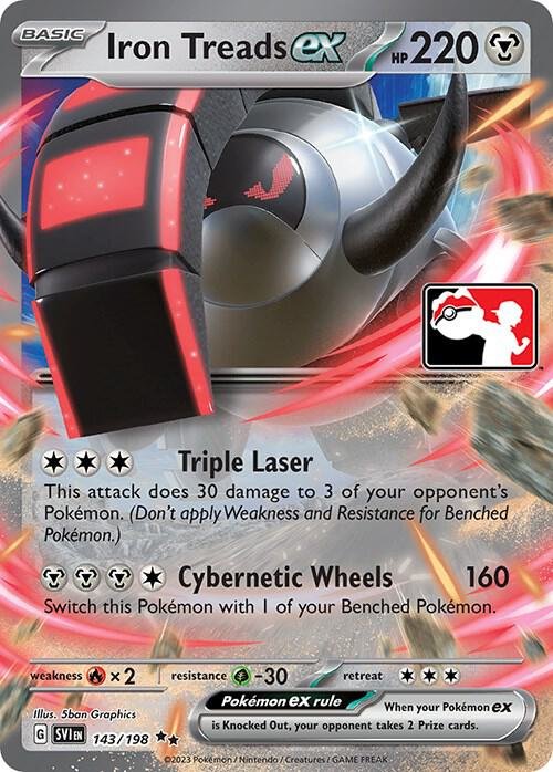 Iron Treads ex 143/198 Holofoil Prize Pack Series Cards