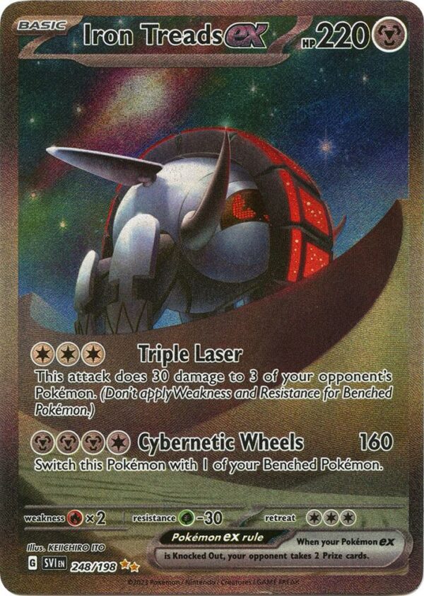 Iron Treads ex 248/198 Holofoil SV01: Scarlet & Violet Base Set