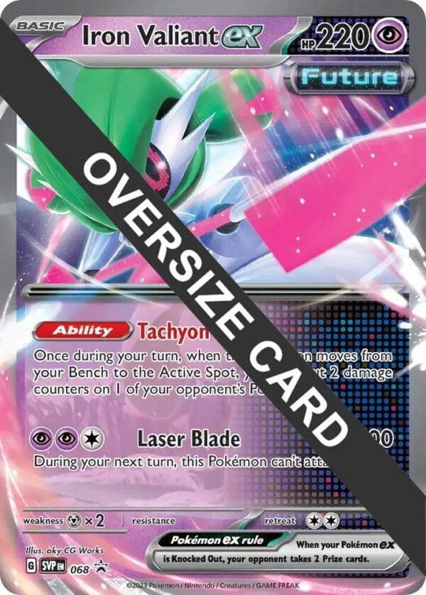 Iron Valiant ex 068 Holofoil Jumbo Cards