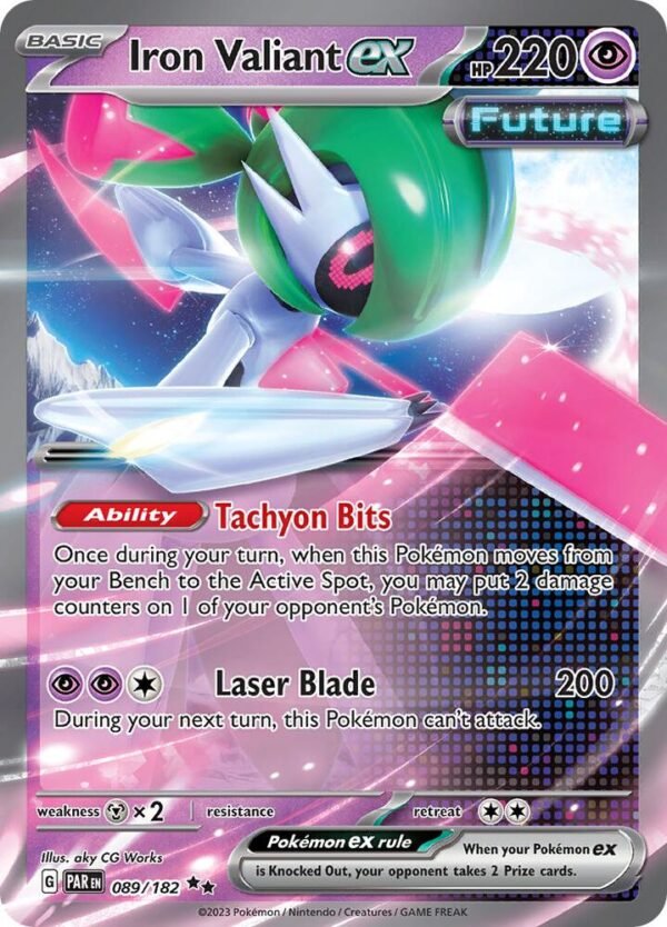 Iron Valiant ex 089/182 Holofoil SV04: Paradox Rift