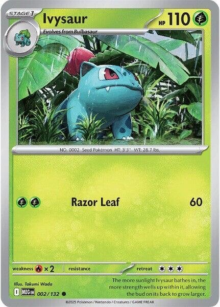 Ivysaur 002/132 Reverse Holofoil ME01: Mega Evolution