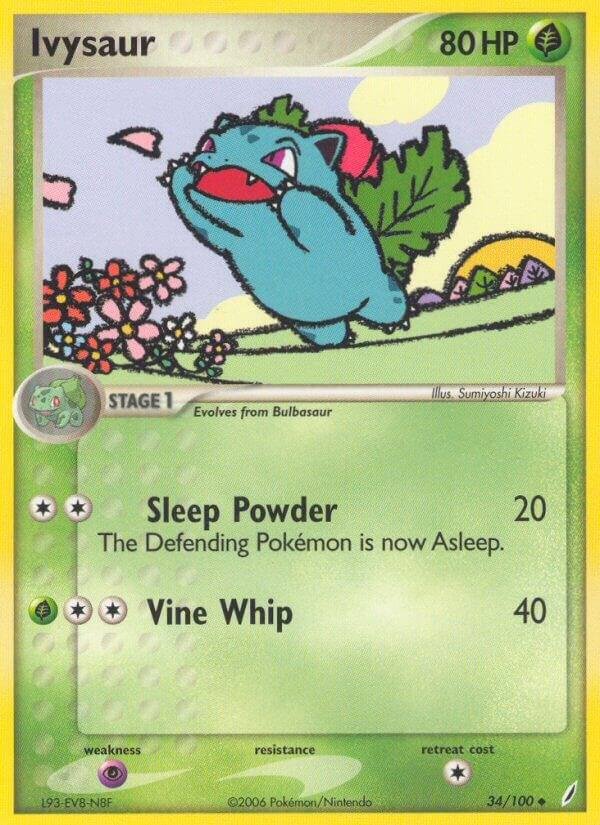 Ivysaur 034/100 Reverse Holofoil Crystal Guardians Ivysaur 034/100 Reverse Holofoil Crystal Guardians
