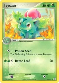 Ivysaur | 35/112 | Normal | FireRed & LeafGreen