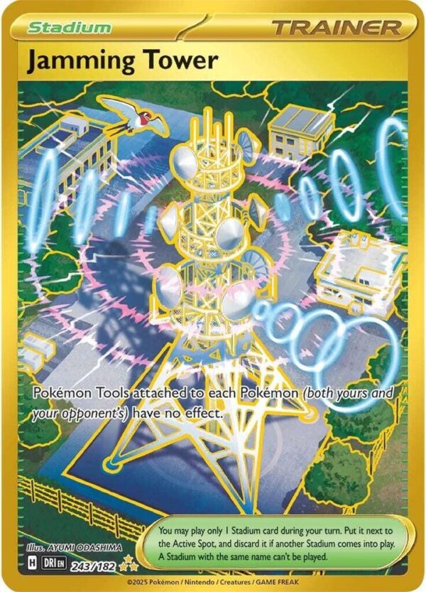 Jamming Tower 243/182 Holofoil SV10: Destined Rivals