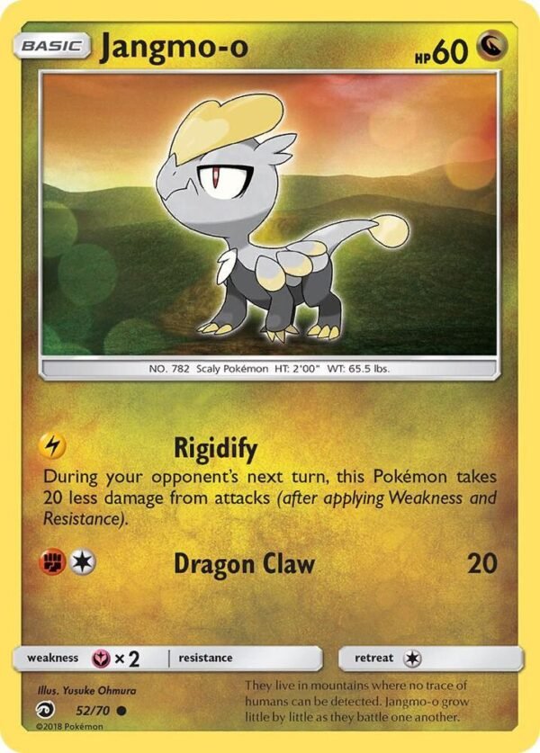 Jangmo-o 52/70 Reverse Holofoil Dragon Majesty Jangmo-o 52/70 Reverse Holofoil Dragon Majesty