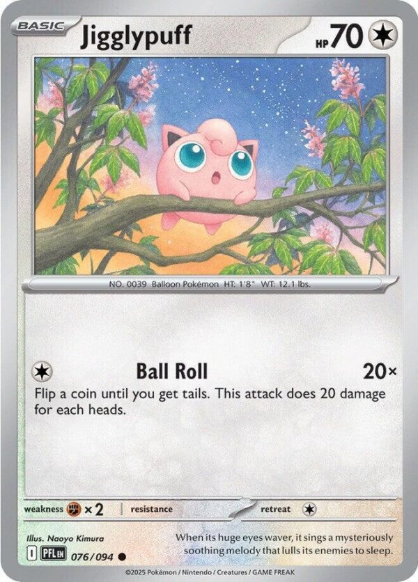 Jigglypuff 076/094 Normal ME02: Phantasmal Flames Jigglypuff 076/094 Normal ME02: Phantasmal Flames