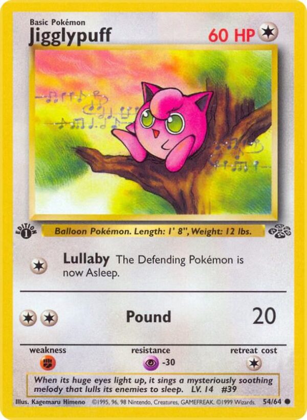 Jigglypuff 54/64 1st Edition Jungle