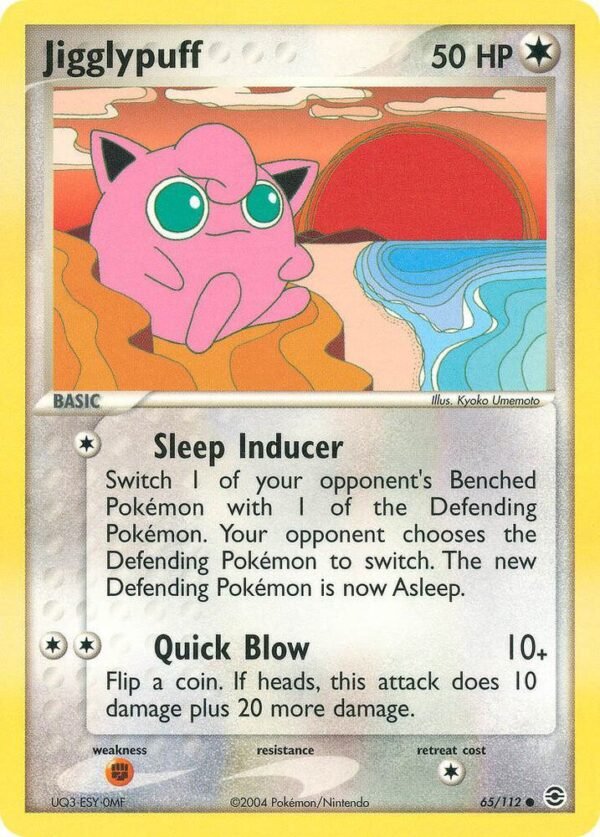 Jigglypuff 65/112 Reverse Holofoil FireRed & LeafGreen