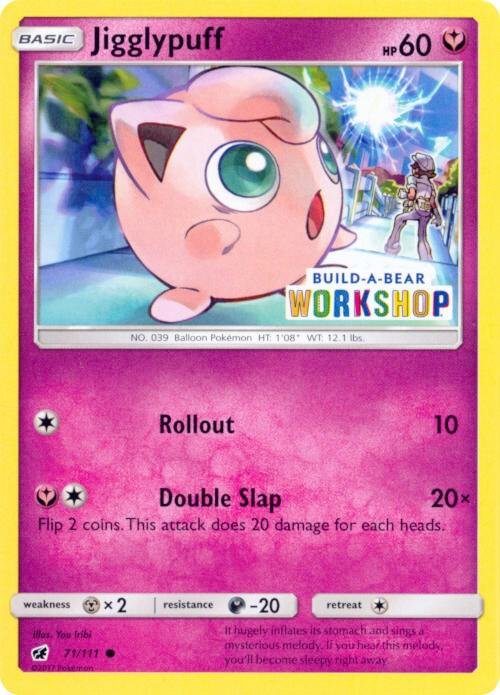 Jigglypuff 71/111 (Build-A-Bear Workshop Exclusive) 071/111 Normal Miscellaneous Cards & Products