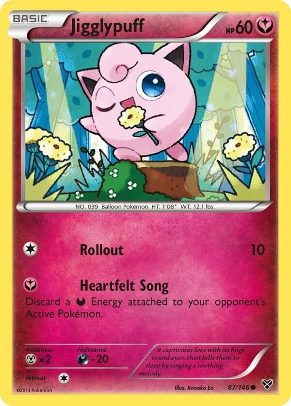 Jigglypuff (87) 87/146 Reverse Holofoil XY Base Set Jigglypuff (87) 87/146 Reverse Holofoil XY Base Set